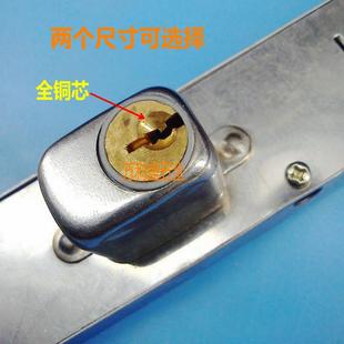 小号双象铁拉闸门锁不锈钢栅栏移门锁拉闸门配件推拉门双舌碰锁