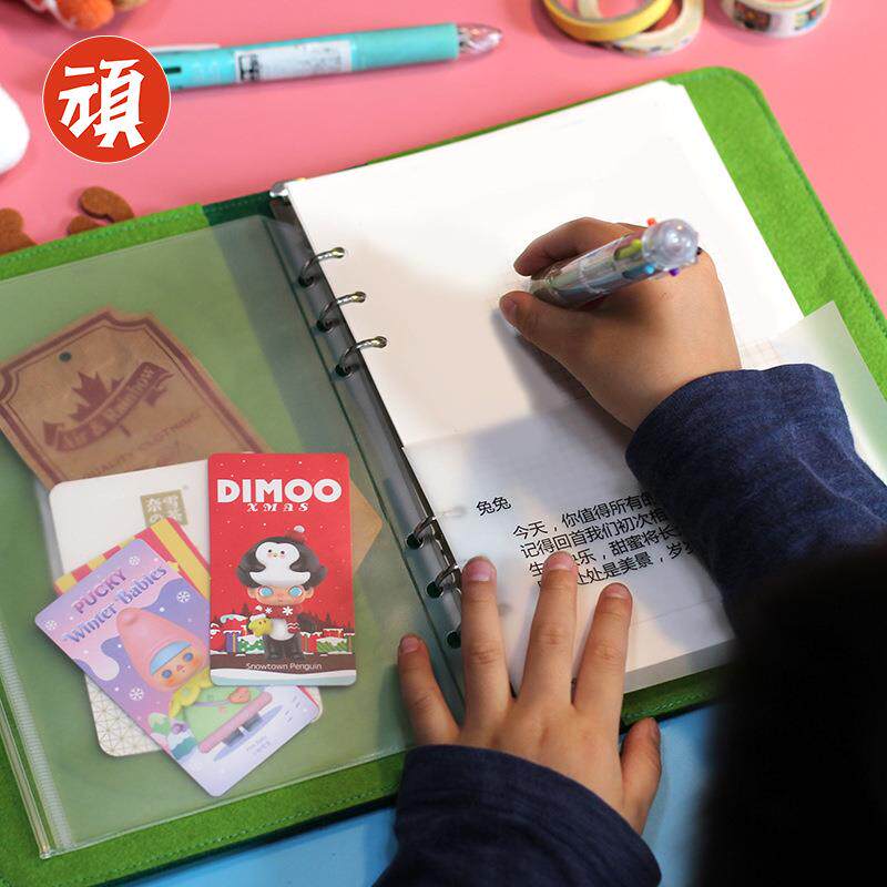 萌萌吃货可爱活页手帐干饭人美食学生笔记本书写a5记事本