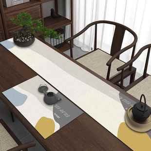 茶席茶桌垫长条茶布茶巾垫子桌布硅藻泥吸水垫桌垫茶垫窄条桌旗