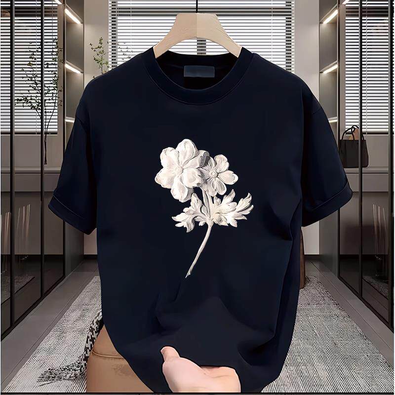 Roamix 绅度~买到就是赚到！潮流设计感休闲宽松圆领印花纯棉T恤