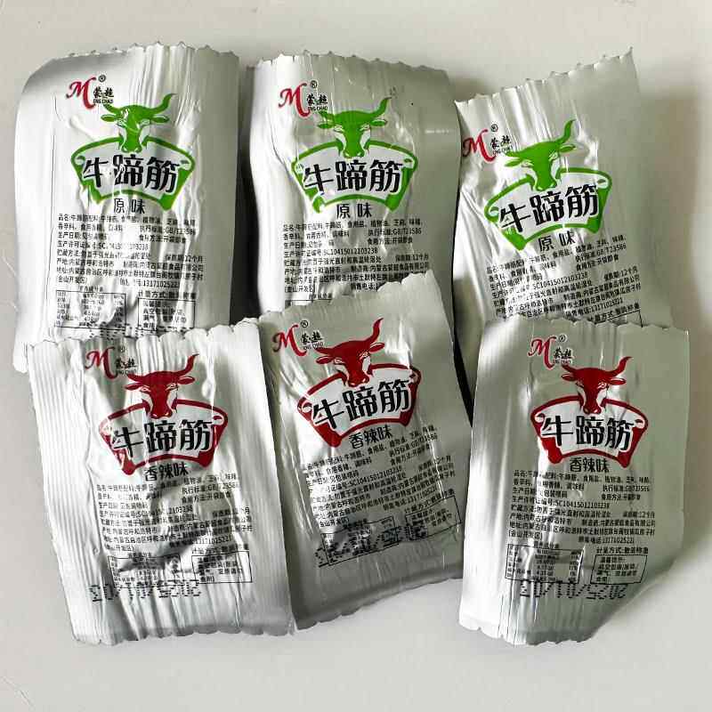 蒙超牛蹄筋零食香辣小包装内蒙特产牛蹄筋真空牛肉熟食无骨散装