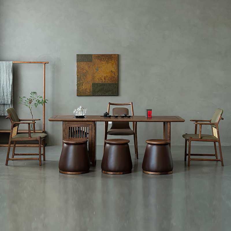 新中式北美黑胡桃木阳台小茶桌椅功夫泡茶台禅意茶室简约实木家具,住宅家具,家用茶台/茶桌,淘宝优惠券,粉丝福利购,淘宝优惠卷