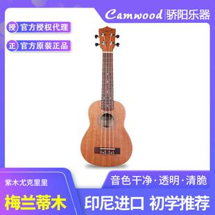 紫木印尼款尤克里里男/女初学者21/23/26寸四弦小吉他入门儿童