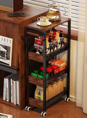 家多用客Z-TC2504厅小推车置物架功可移收动多层缝隙纳落地分层夹