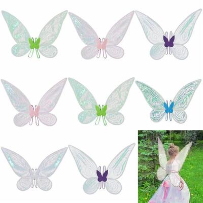 Butterfly Fairy Wings Costume Women Girls Sparkle Princess