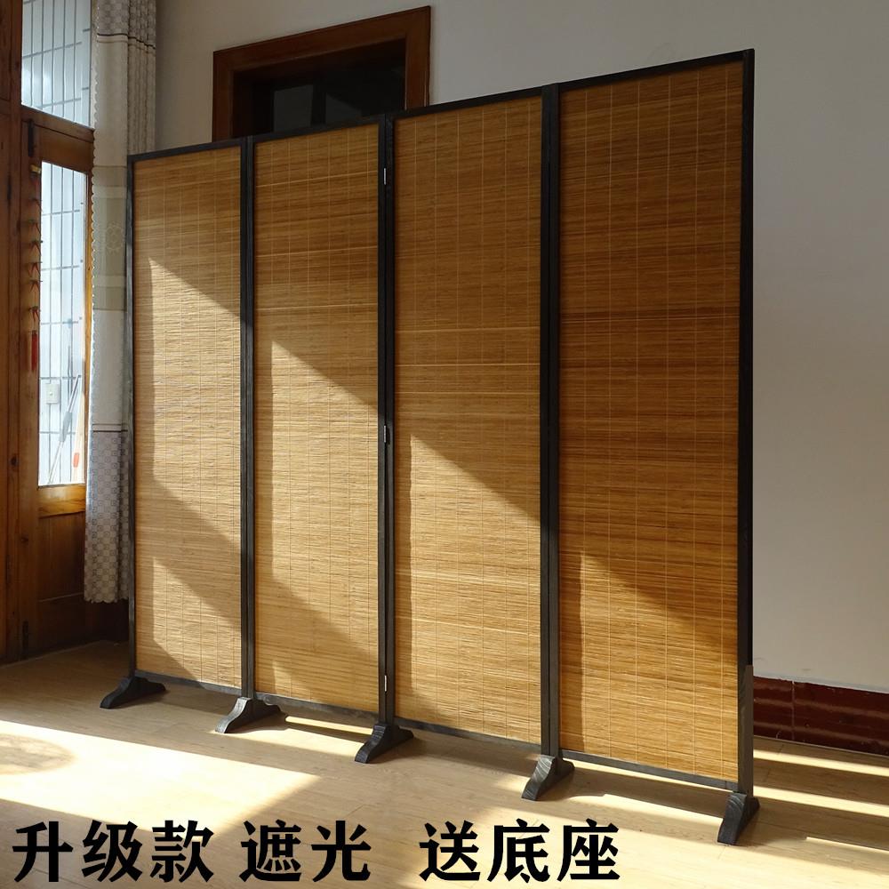 屏风隔断入户玄关实木竹子复古屏障中式现代室内客厅茶室简约遮挡