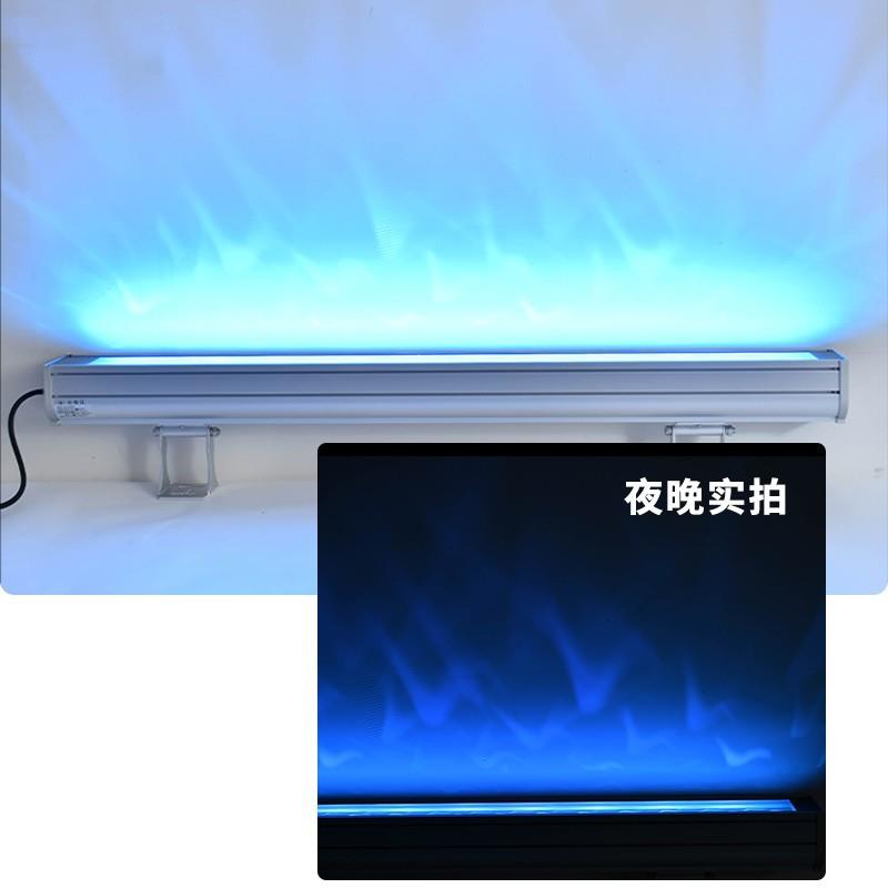 3d动态水纹洗墙灯户外防水LED 外墙地面流水效果氛围条形水波纹灯