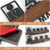 亚克力WMP标识牌室门牌总办经理室会议室空科公室牌公司部门指示