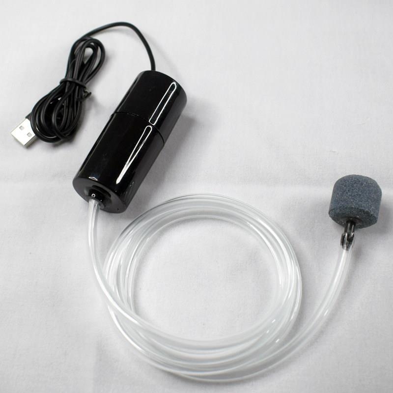 氧气泵鱼缸超静音增氧机便携式USB可插充电宝两用增氧泵户外钓鱼