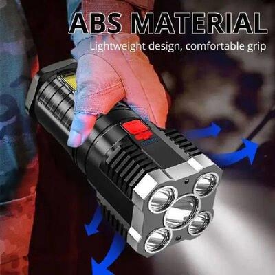 Strong Light Flashlight Camping Torch Rechargeable