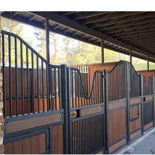 马场围栏景区马房马厩马圈马马具围栏牛羊室内养殖动物园栅栏厂家