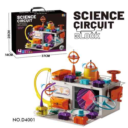 学D4003四阶电子科技电路才积木天小鬼科教拼玩具97装物理科实验