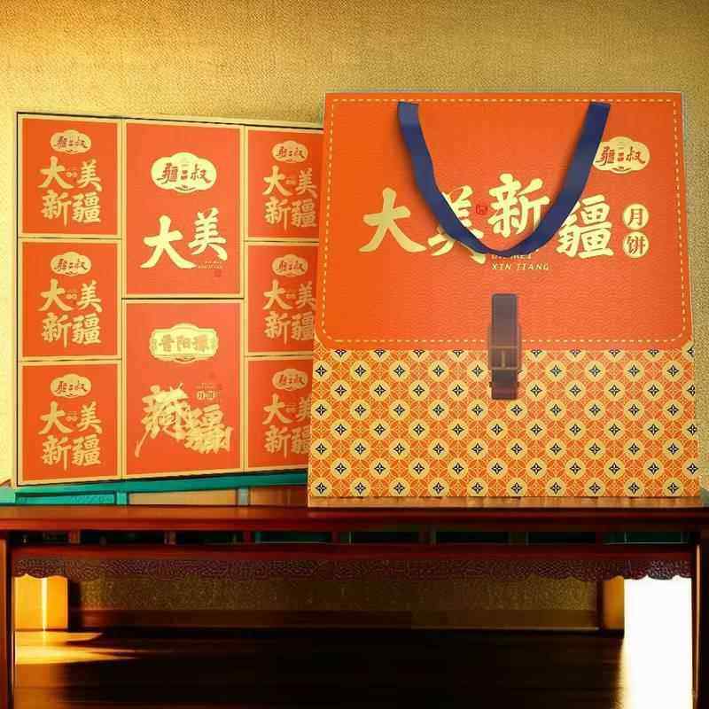 新疆特色老月饼老五仁红枣枸杞果仁月饼中秋实惠月饼礼盒