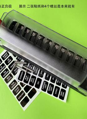 正负极中号保险片座盒双排带L2ED灯只6路1路单排6MIT档21档10只50