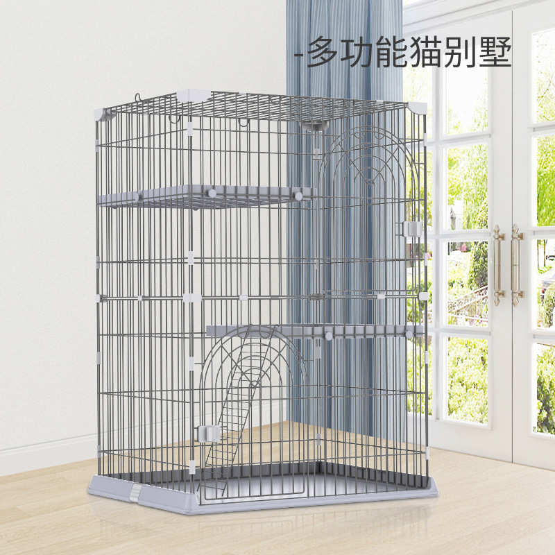 树脂猫笼子家用大空间宠物别墅猫屋猫咪用品双层三层猫房子批发