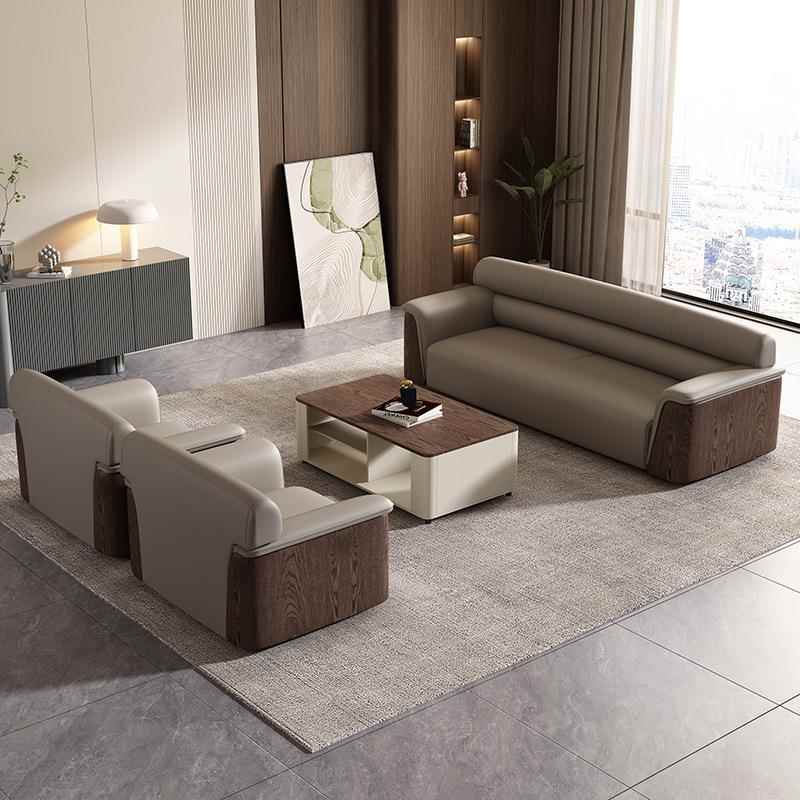 商务办公发老板办公沙室发茶几议接待JeTCEdaS沙会贵宾沙发