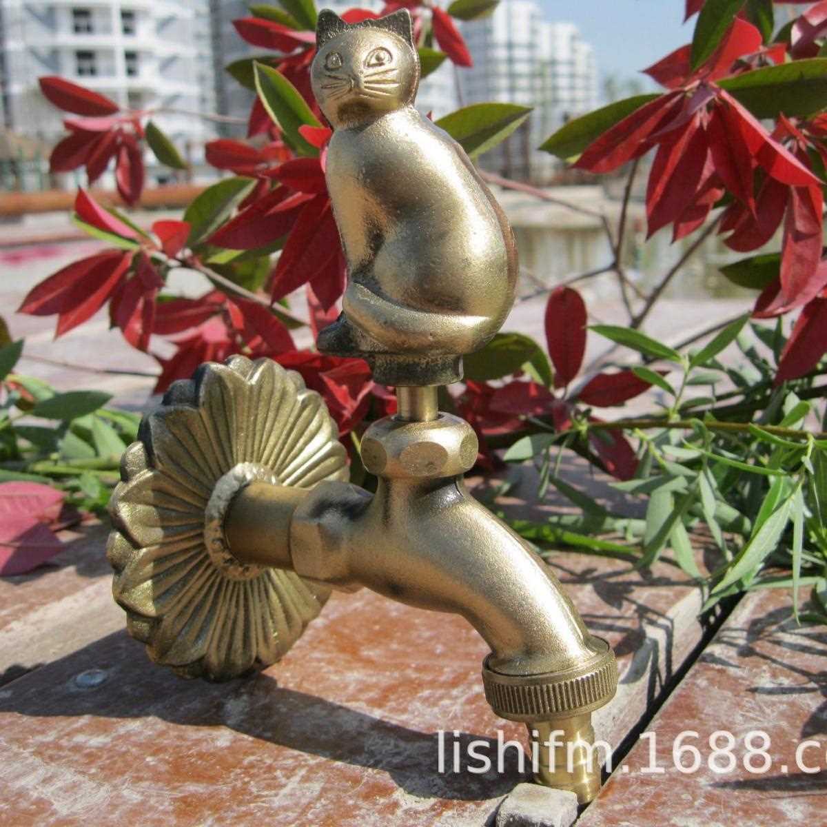 新款直销全铜水龙头花园园艺水龙头动物造型水龙头仿古做旧装防水
