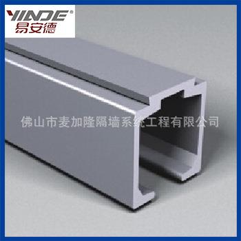 现货推拉门导轨滑门轨道2.5mm吊轨带装饰盖滑轨铝型材1001