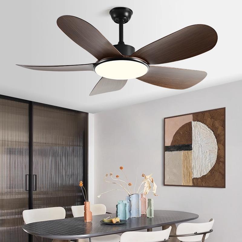 H56寸餐厅吊扇大家用吊顶扇吊灯风力风美式客灯厅风扇灯777全光谱