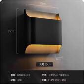 壁灯后现代铜壁灯全奢 轻墙床头楼梯卧室黄铜设计师客厅创意简约