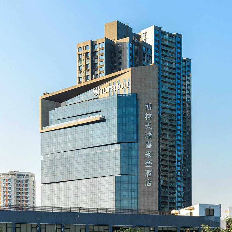 星级酒店发光字广告字不锈钢烤漆灯箱字高空楼顶标识户外冲孔字