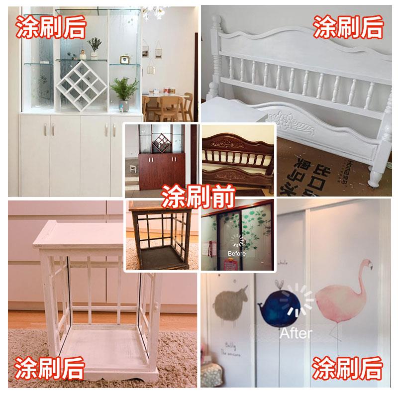 新款木器白色底漆 水性漆覆盖增强附着旧家具翻新油漆木器木漆