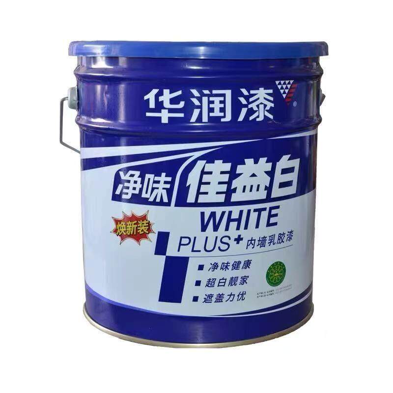 华润漆佳益白内墙乳胶漆净味环保内墙水性华润乳胶漆17升