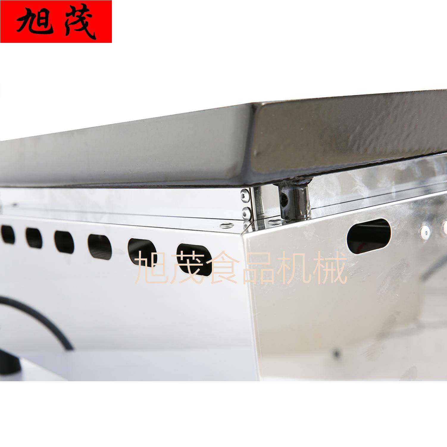 新款直销网红高端商用台式燃气搪瓷板扒炉铁板烧手抓饼鱿鱼食品机