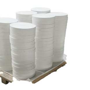 氟纤白色聚四氟乙烯压板圆板材玻龙定ptfe非标改性制铁圆板氟模四