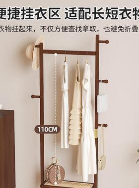 实木帽KC-YMJ03架落地式衣衣架置物架卧室地卧室落不占空间一挂体