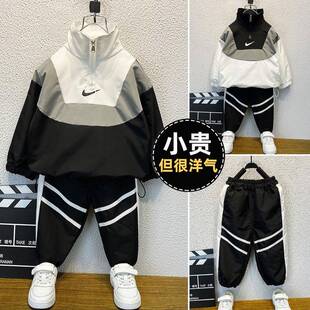 男童潮童韩版套装2026新款儿童休闲兄妹装女童春夏季运动潮装