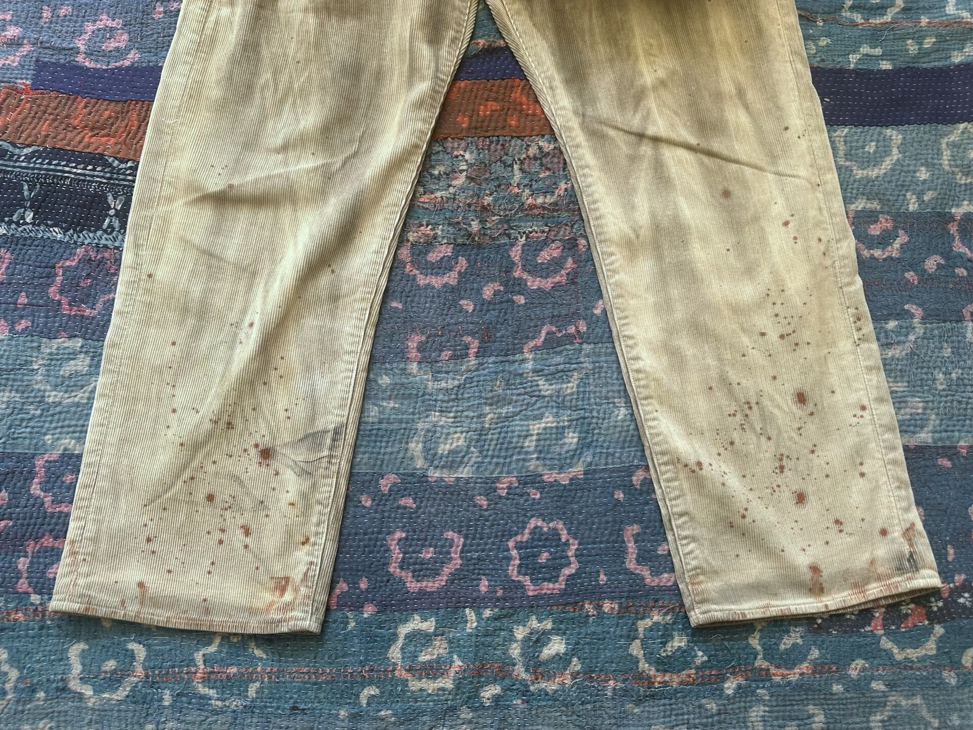Anachronorm Corduroy Distressed Casual Pants — back