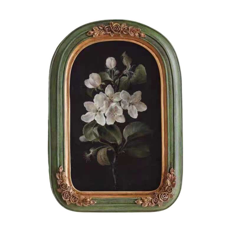精品法式轻奢小众挂画古典雕花复古树脂相框可放照片中古艺术画框