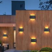 院太阳见附件 能墙别灯户外壁灯墅花园外墙灯庭双头壁灯露台洗室