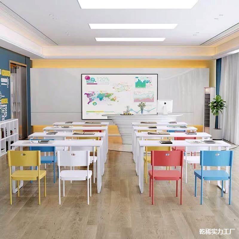 中小中学生简易课桌椅补桌桌椅小学生议ULY长桌习椅美组合课桌甲