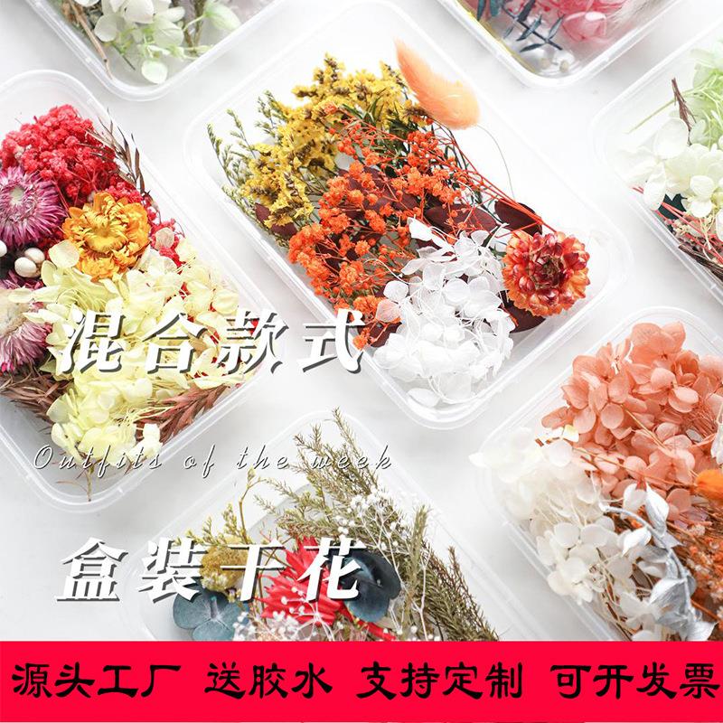 diy干花材料包混装花盒相框干花团扇花材包家居装饰手工花束真花