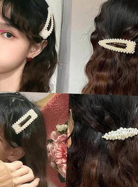 .Pearl hair accessories clips hairclips Women pin Barrettes