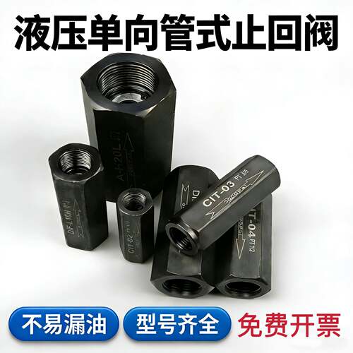 液压止逆阀管式止回阀逆止阀CIT-02030406 DIF-L10H-M18*1.5M27*2