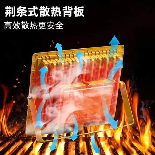 LED方形防爆灯化工厂仓库车间50w投光灯防爆泛光灯耐高温加油站灯
