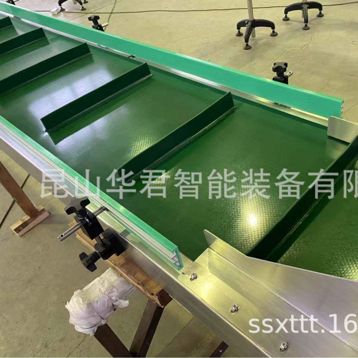皮带式输送设备碳钢铝材不锈钢框架多重材料选择PU及PVC材质可选