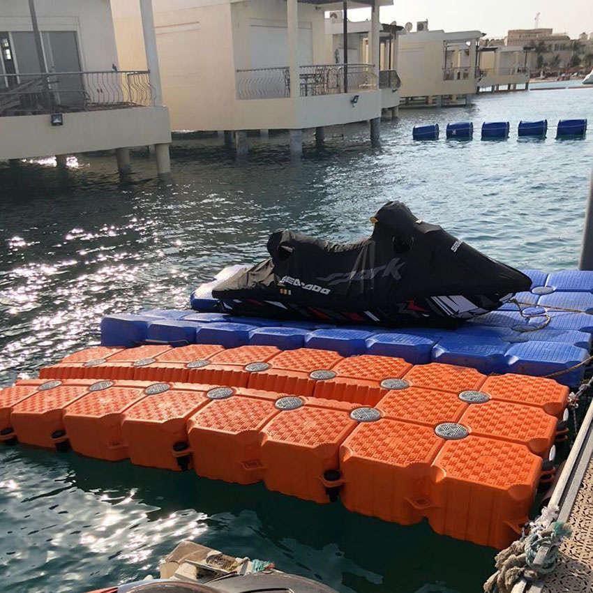 水上浮筒平台浮桶浮漂泡沫浮子塑料养殖钓鱼浮台摩托艇现货供应