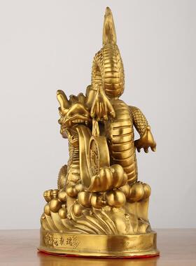 新款直销铜龙摆件火龙金龙生肖龙青龙汉龙家居摆设装饰品祥龙摆设