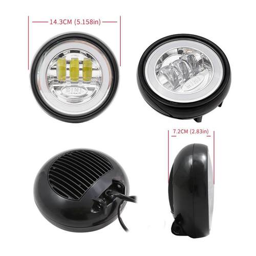 天使眼BaoMa日行灯带白色光圈雾灯迷你R50专用带支架