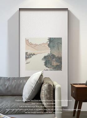房现软代新中式装饰画41823客馆厅茶字画书装有框画山水风景画
