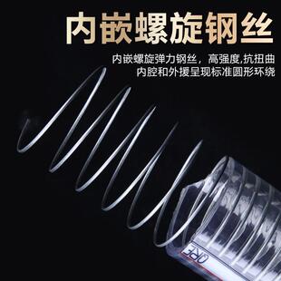pvc钢丝透明软管塑料油管耐高温6分抽真空1寸水管加厚上料吸料管