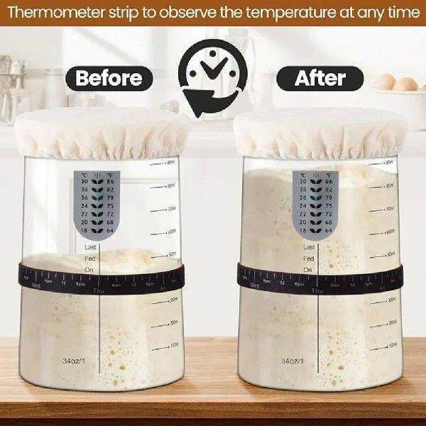 Sourdough Bread Starter Kit 34oz Sourdough Starter with - 实物图