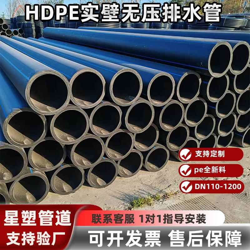 厂家直销地埋耐腐蚀非开挖农田排水工程用HDPE灌溉管