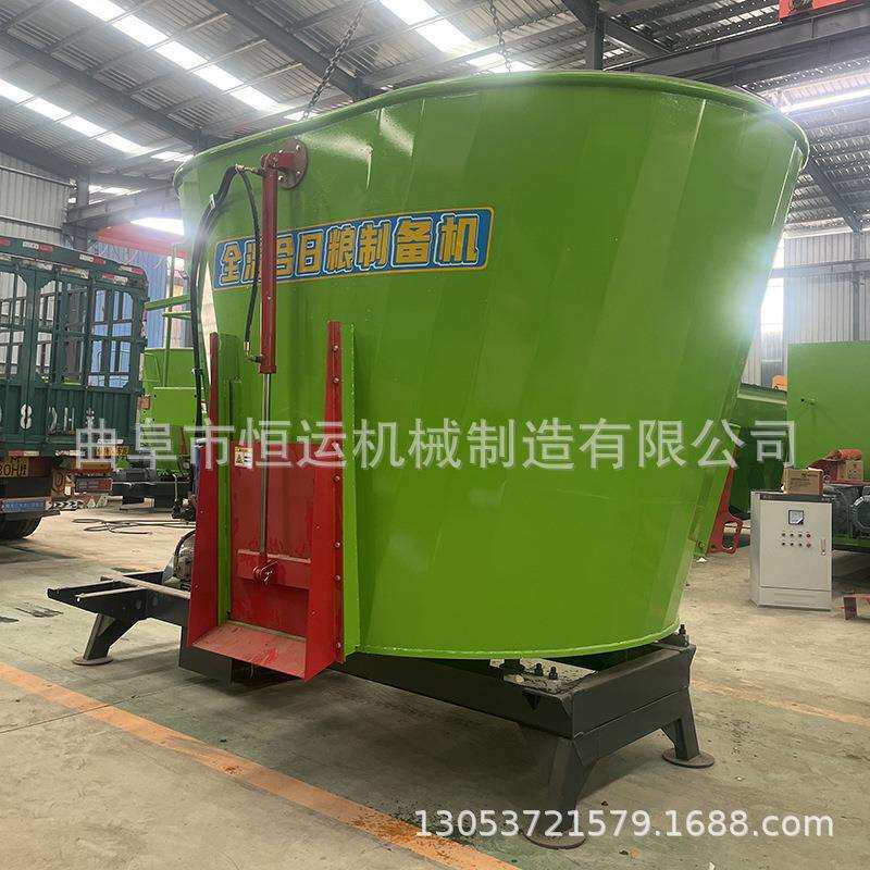 养殖草捆破碎混料机立式TMR全日粮搅拌机喂牛羊草料预混机