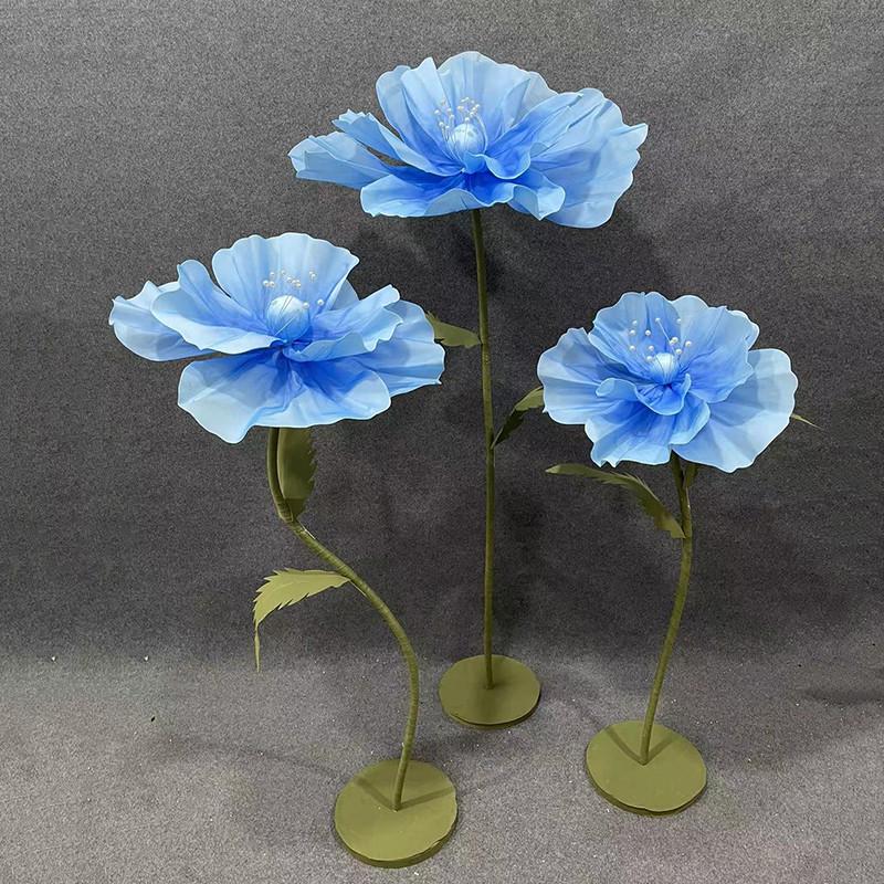 婚庆道具路引花EVA泡沫花手工彩绘大型仿真花橱窗摄影道具