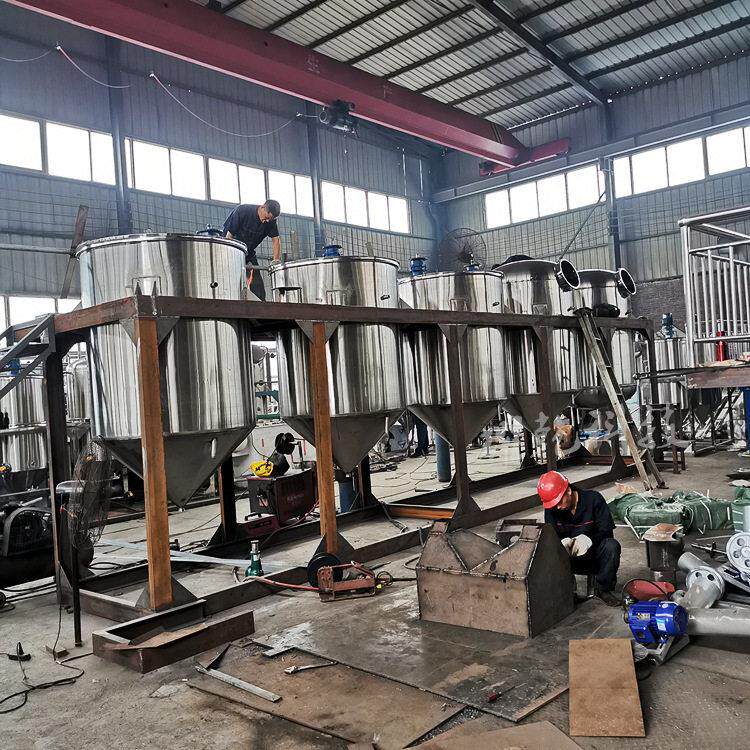 动物油熬制精炼设备 牛油提炼去杂质机组 大型精炼设备年产50万吨